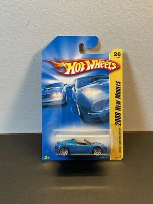 Hot Wheels 2008 New Models 2008 Tesla Roadster Blue #026 - Image 1 of 2