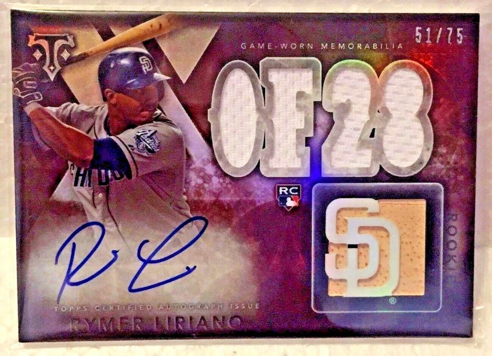 Rymer Liriano 2015 Topps Triple Threads SEPIA GU Bate/Jersey RC Automático #'d 51/75 Foto 1 de 1