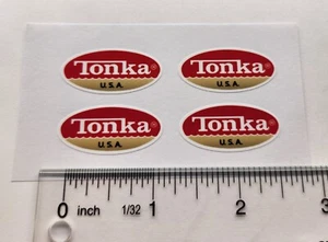 Tonka Logo Sticker 1970-1973 Oval Decal For Regular Size Tonka 1-3/16 Inch - Picture 1 of 5
