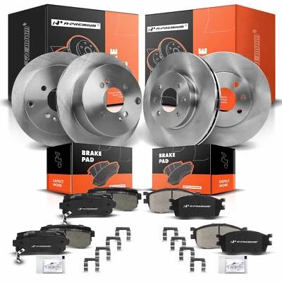 Rotores de freno de disco + pastillas de freno delanteras y traseras para Hyundai Accent Kia Rio5 Foto 1 de 4