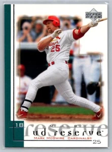 2001 Upper Deck Reserve Mark McGwire #103 - Picture 1 of 2