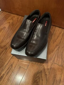 Zapatillas deportivas de cuero marrón PRADA para hombre talla UK 9 US 11 EU 44 - Imagen 1 de 5