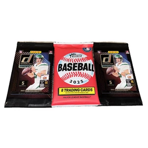 2025 Topps Heritage Baseball-8 Card Pack &(2)2024 Donruss Football-5 Card Packs - Picture 1 of 4