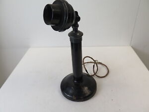 Candlestick Telephone Microphone Black Vintage Collectable 