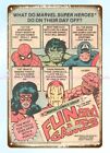 buy wall art 1979 comic ad Fun And Games Puzzle Spiderwoman Hulk metal tin sign