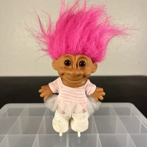 Vintage Russ Troll Pink Hair On Skates Troll! - Picture 1 of 8