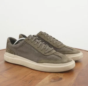 Cole Haan Hombres GrandPro Rally Lona Cuero Tenis Zapatos Verde Ejército 11M - Imagen 1 de 9