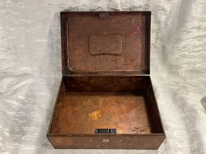 Vintage Utilco Copper Tone Color U-10 Steel Metal Cash Box Handle No Key -- 6670 - Picture 1 of 12