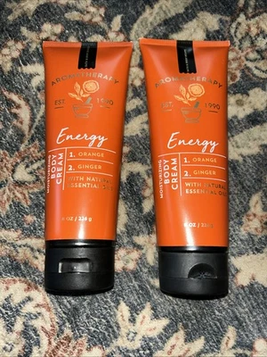 Bath & Body Works Aromatherapy Energy Orange Ginger Body Cream 8 oz (2) - Image 1 of 2