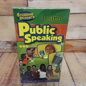 Learn Public Speaking VHS Sealed Standard Deviants Education Communication - Picture 1 of 4