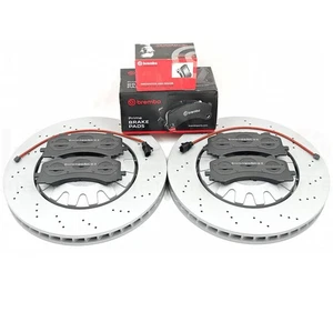 FOR AUDI Q7 Q8 SQ7 SQ8 E-TRON FRONT BRAKE DISCS BREMBO PADS 400mm 4M0615301AP - Picture 1 of 10