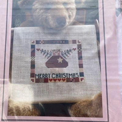 Mosey 'n Me Cross Stitch Pattern - Christmas Patchwork Angel Chart Only - Image 1 of 2