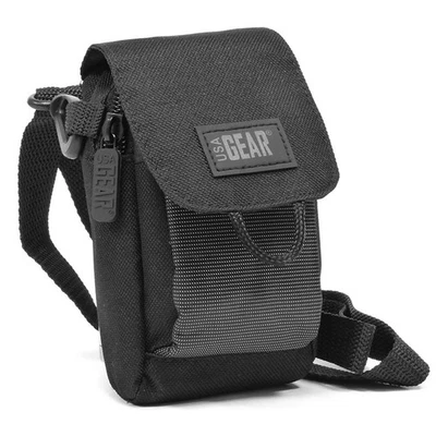 Camera Pouch with Shoulder Strap & Front Pocket + Lens Cap Lanyard & Mini Tripod - Image 1 of 4
