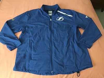FANATICS PRO TAMPA BAY LIGHTNING FULL ZIP VENTED WINDBREAKER MEN-XL BLUE. EUC - Image 1 of 4