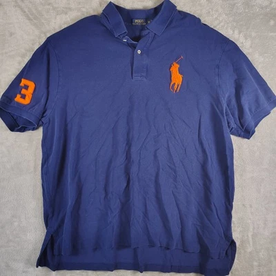 Polo para hombre de Ralph Lauren talla 3XB azul real Big Pony 3XBig Foto 1 de 4