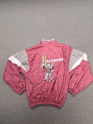 Chaqueta cortavientos vintage rara 1992 Alabama Crimson Tide logotipo de Starter Champs Foto 1 de 4