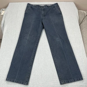 VINTAGE Giorgio Armani 36x31 Blue Denim Pants Trouser Made In Italy ** - Picture 1 of 14