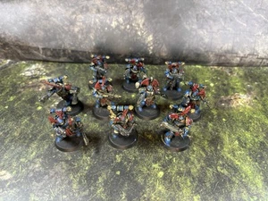 Warhammer 40K Caos Marines Espaciales Legionarios x10 Señores de la Noche Pintados (#315) - Imagen 1 de 19