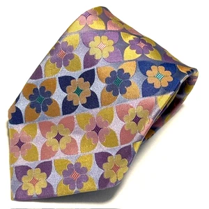 Seigo Katsuragawa Tie Limited Floral Luxury Elegance Eye Catching Handmade Japan - Picture 1 of 22