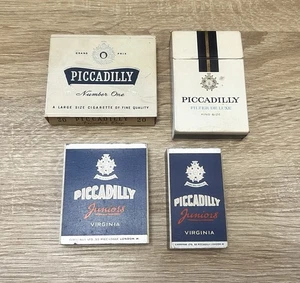 4x Vintage PICCADILLY Cigarette Packets Joblot Number One, Deluxe, Juniors Empty - Picture 1 of 8