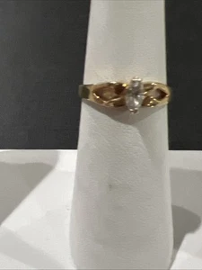 Pretty Ring Size 6 Small Shiny Stone - Picture 1 of 12