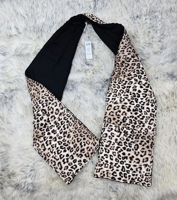  CHICO'S MUJER BUFANDA ACOLCHADA HINCHADA CON BOLSILLOS FORRO POLAR ESTAMPADO ANIMAL  Foto 1 de 3