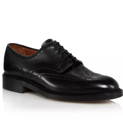 NOVO Sapato Social Oxford Ralph Lauren Polo BRENTON Ponta das Asas Feito na Espanha 8 D - Imagem 1 de 4