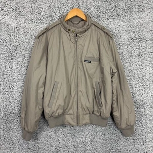 Vintage Members Only Jacket Mens 42 Iconic Racer Insulated Bomber Coat 80s - Picture 1 of 13