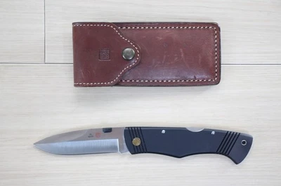 AL MAR #3003C SERE Passport Attack Folding Knife Japan w/Leather Case  D62 - Image 1 of 4