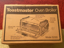 NOS Vintage Chrome Toastmaster Toaster Oven Broiler Model 5230 Broil Bake Brown