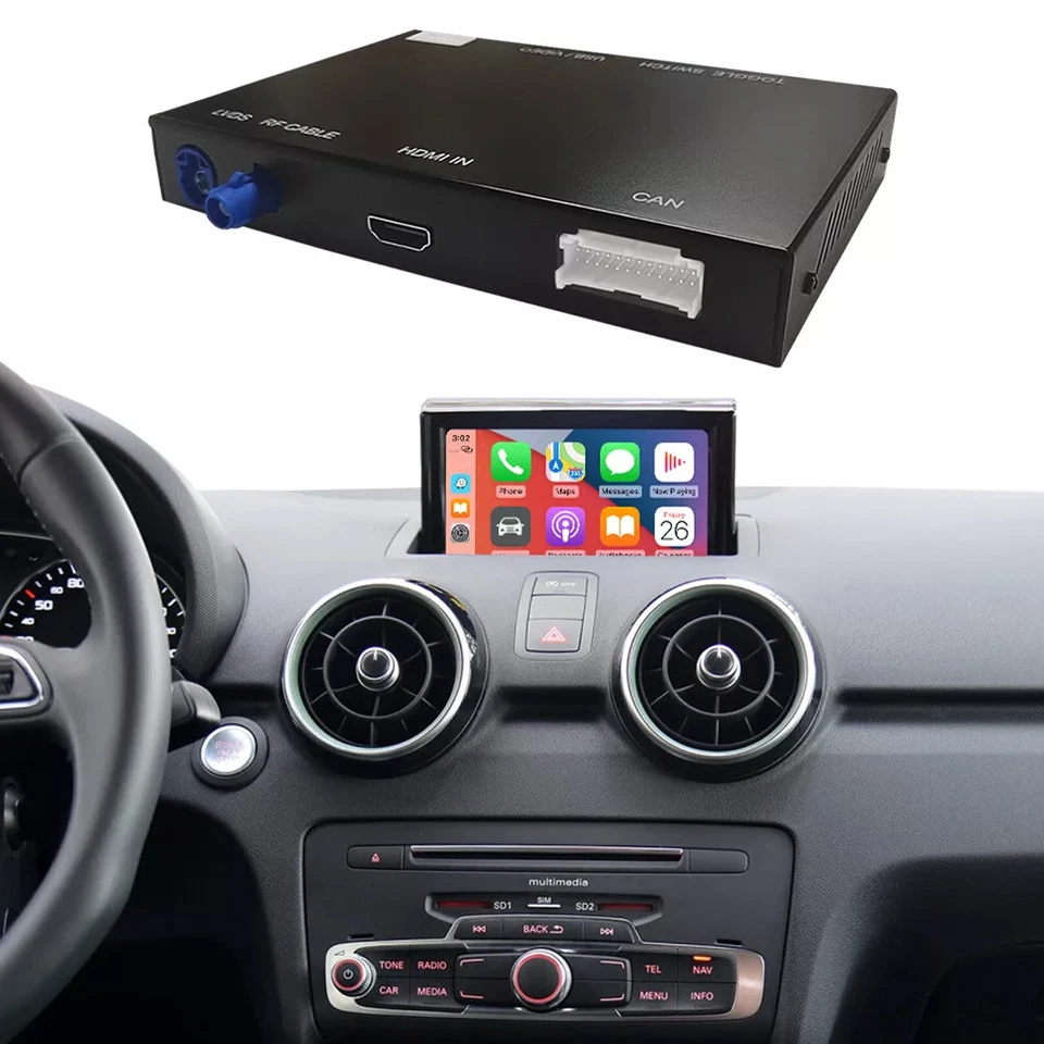 FOR AUDI A1 RMC 2013-18 Wireless Carplay Android Auto Retrofit Mirrorlink AirPla - Image 1 of 4
