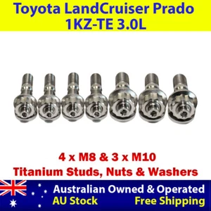 Titanium Turbo Charger Stud Kit For Toyota LandCruiser Prado 1KZ-TE 3.0L - Picture 1 of 4