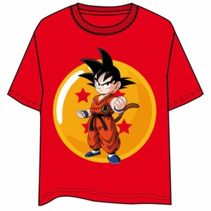 T-Shirt Dragon Ball Z Son Goku Jersey Red Child Official Comic Studio