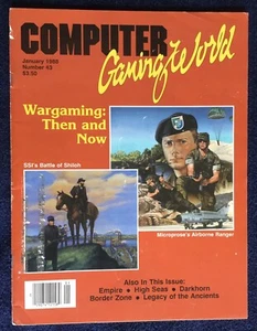  Computer Gaming World Magazine January 1988 Number 43 Wargaming: Then and Now