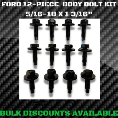 1962-1991 Ford Club Wagon Van Interior Exterior Chassis Body Bolts 5/16-18 OEM Foto 1 de 3