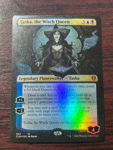 1x FOIL BORDERLESS TASHA, THE WITCH QUEEN - Baldur's Gate - MTG - Magic - Bild 1 von 1