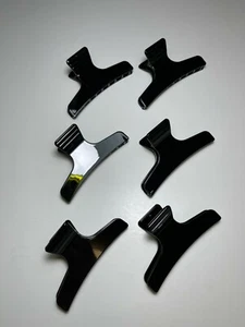 6 PCS Black Hair Claw Clips Butterfly Hair Claw Salon Claw Clips - Picture 1 of 8