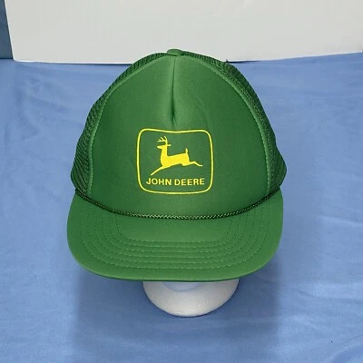 Vintage John Deere Swingster Trucker Hat / Snapback / Foam Front / Green Mesh - Image 1 of 4