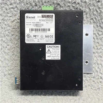 SIXNET SLX-10MG-1  10 Port Industrial Ethernet Managed Switch w/Gigabit UNTESTED - Image 1 of 4