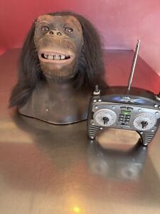 WOWWEE ALIVE APE CHIMPANZEE BUST TOY MODEL 9001B WITH REMOTE