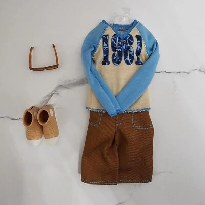 Mattel Barbie Ken 1961 Camisa Pantalones Gafas Botas Conjunto Ropa 2013 Retirado  Foto 1 de 4