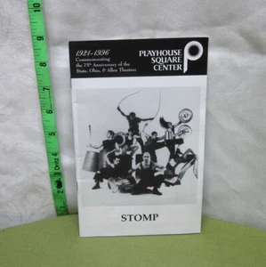 STOMP playbill Playhouse Square Center programma Ohio theater 1996 off-Broadway - Foto 1 di 2