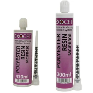Exocet Chemical Polyester Injection Resin Anchors 300ml, 410ml Spare Nozzles - Picture 1 of 19