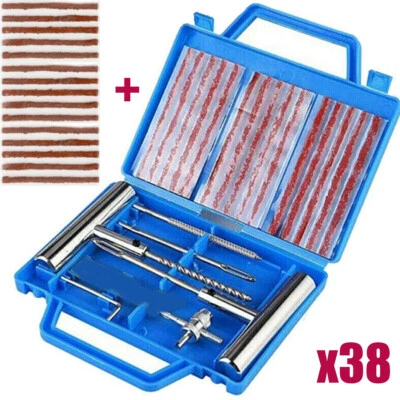 38XHeavy Duty Tyre Puncture Repair Tool Set Car Motorbike Tire Mending Kit - Image 1 of 4