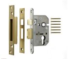 Euro Profile Mortise Sashlock Case 76mm Brass Effect - For Use with Euro Locks