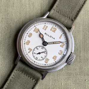 1940's Bulova U.S.M.C. 10AK Small Seconds Military Wristwatch - Picture 1 of 10