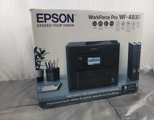 New Epson WF-4830 Workforce Pro Wireless All in One Scan Copy Fax Printer - 1* - Picture 1 of 2