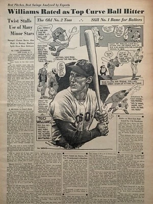 21/04/1954 The Sporting News - Ted Williams, Mickey Mantle, Walter Alston Foto 1 de 4