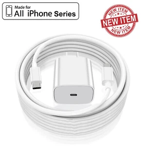 Original USB-C Fast Charger For iPhone 16 15 14 13 12 11 Pro Max XS Type C Cable - Picture 1 of 13