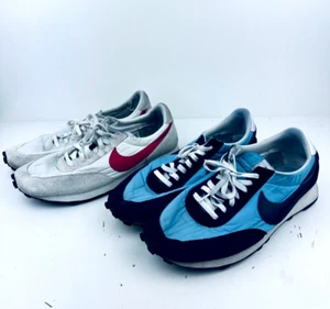 Nike Mens Size 15 Waffle Racers White Red Blue Black Set of 2 - Picture 1 of 9